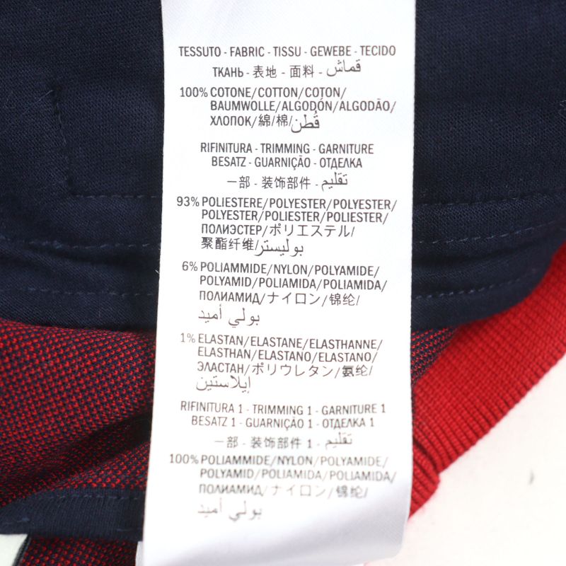 Gucci 496919 100% Cotton GG Jacquard Logo Zip Sideline Track Jacket Navy Red