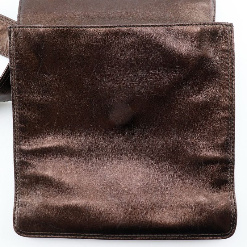 Chanel One Shoulder Calf Bronze Ladies Shoulder Bag