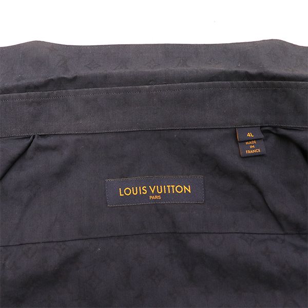 Louis Vuitton Virgil Abloh Monogram Long Sleeve Shirt Rm211e Zvu Hls41w Cotton
