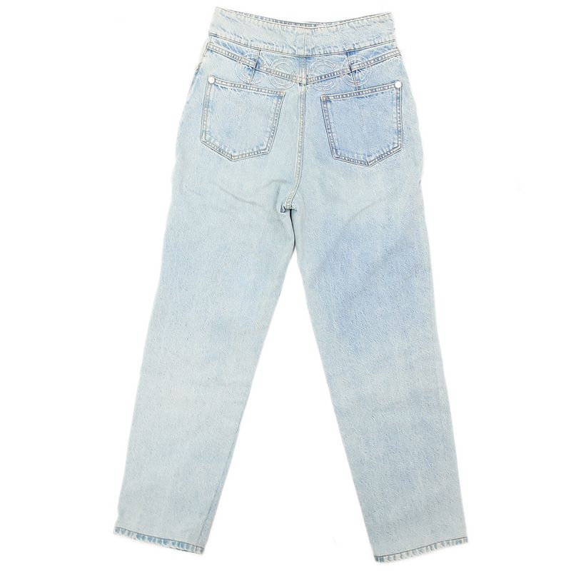 Chanel COCO Denim Pants Size 40 Coco Mark Trousers P63278v48900