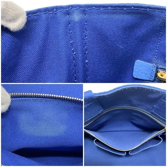 Prada Tote Bag Blue Cobalto Canapa