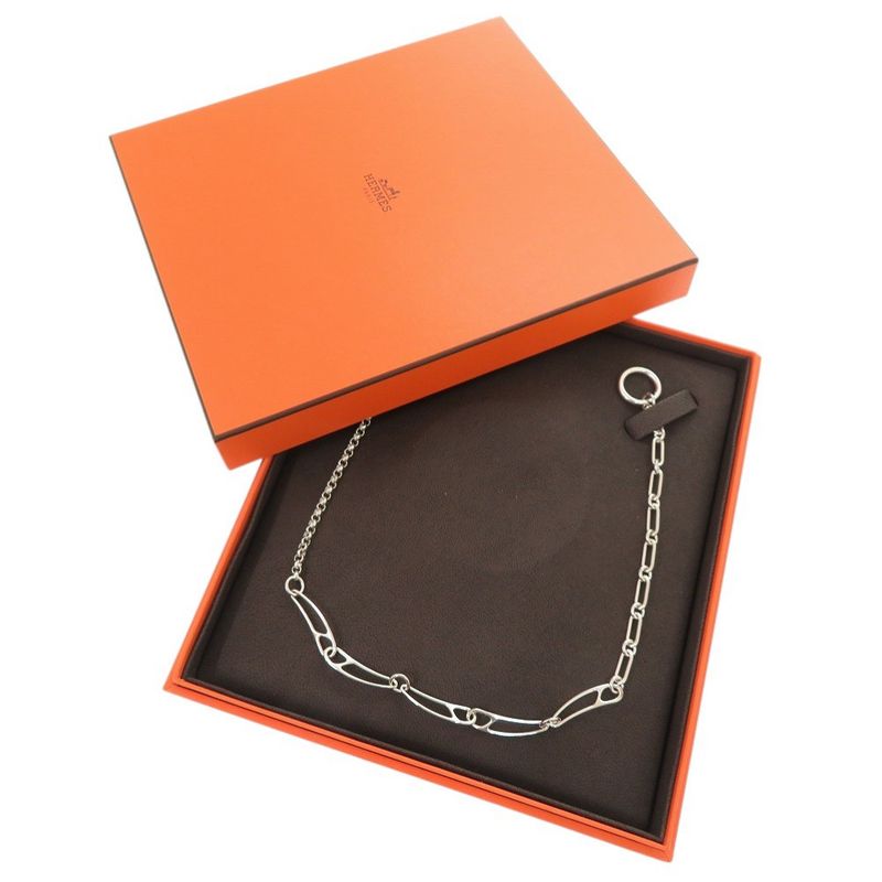 Hermes Chaine D'ancre Punk ST Silver 925 Necklace 1529 Hermes