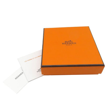 Hermes Necklace Amulet Padlock GM Buffalo Horn GP Brown and Gold Hardware