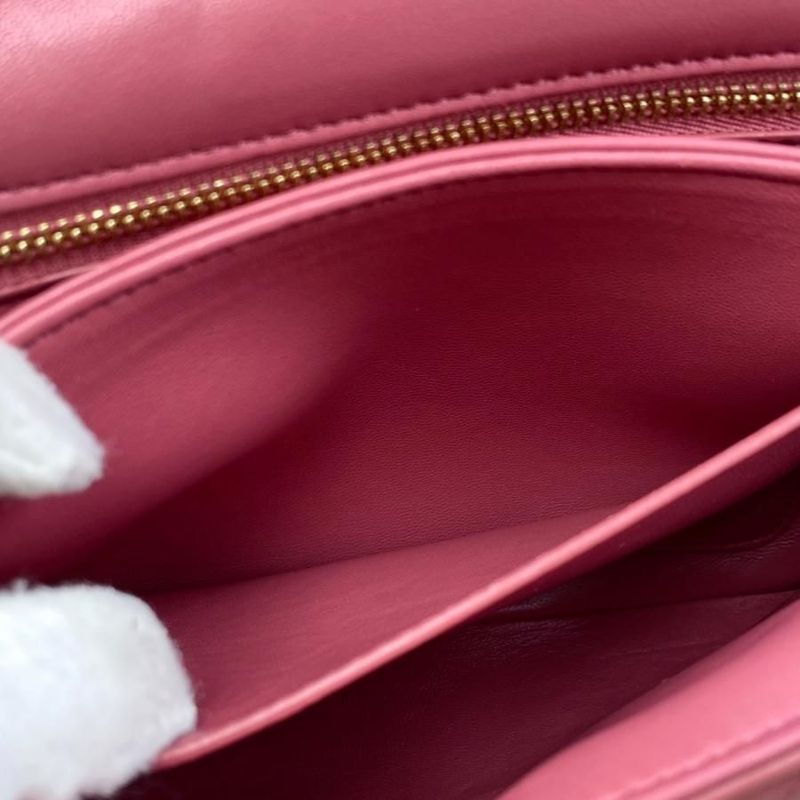 Loewe Shoulder Bag Puffergoya Bag Ap40p41x01 Lambskin Anagram Plum Rose Pink