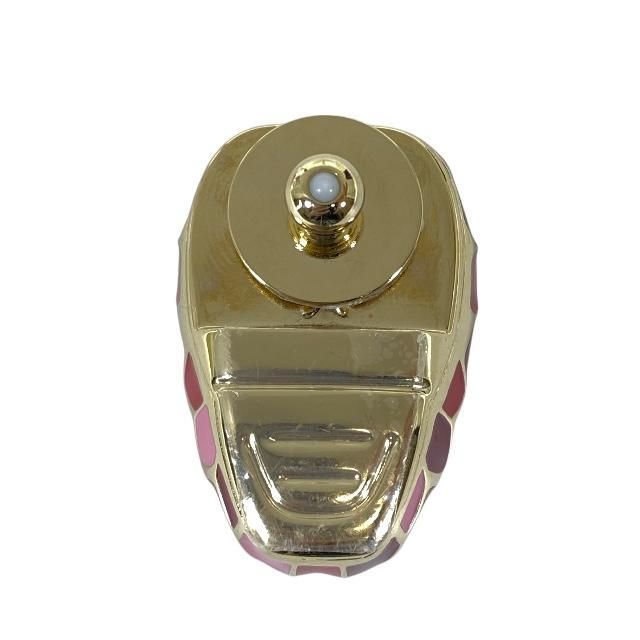 Bvlgari Bulgari Serpenti Bagcharm Clasp Snake Gold Pink Red GP