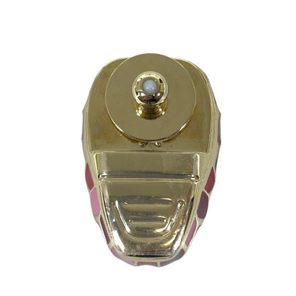 Bvlgari Bulgari Serpenti Bagcharm Clasp Snake Gold Pink Red GP