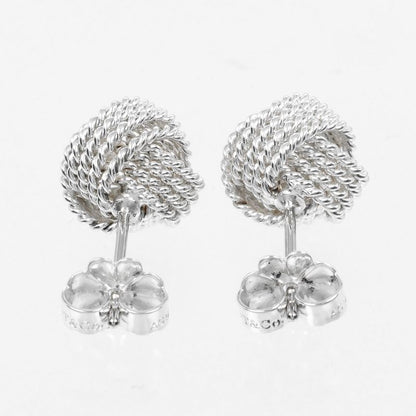 Tiffany & Co Mesh Knot 925 Silver Ladies 2.8g Earrings