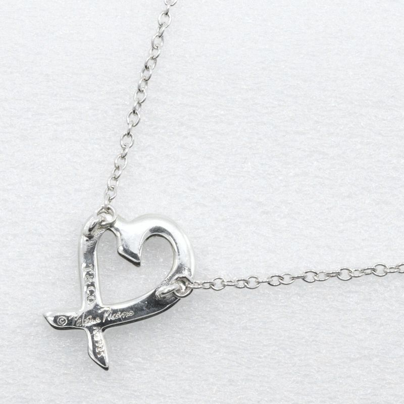 Tiffany & Co Loving Heart Paloma Picasso 925 Silver Ladies 1.7g Necklace