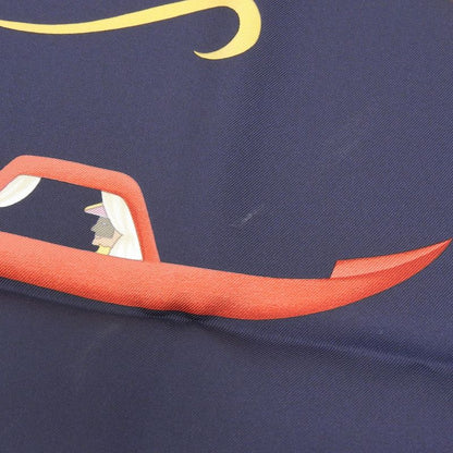 Unused With Box Bvlgari Current Logo World Sea And Gondola 100% Silk Scarf