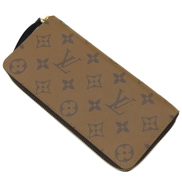Louis Vuitton Long Wallet Portefeuille Clemence Monogram Reverse Canvas