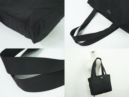Authentic Prada Nylon Shoulder Bag Tote Bag Black Bag Pre-owned [follow-up