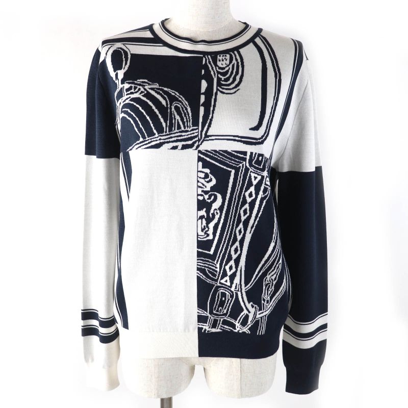 Hermes 2024 4e2655d6 Brides De Gala None Order 92% Silk Blue Noir Black Logo