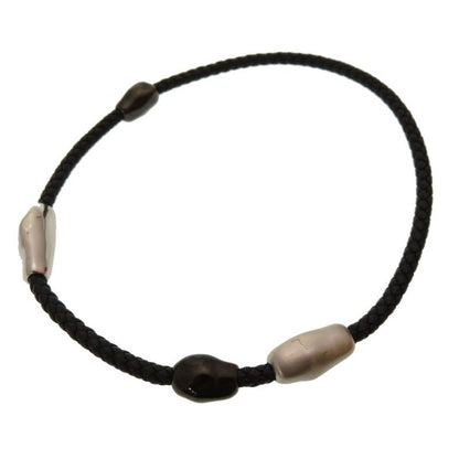 Hermes Wave Double Tour Dubreuil Vosuft Black Bracelet Accessory Black 0044