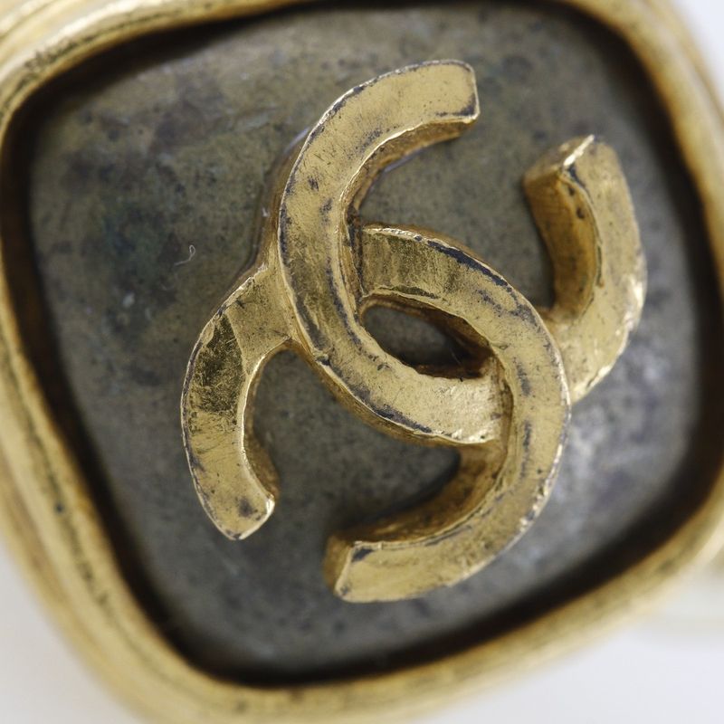 Chanel Coco Mark Vintage Gold Plated 97A Ladies 20.2g Earring