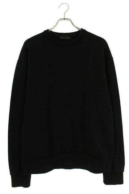 Prada Ujl27a Front Logo Cotton Crew Neck Sweatshirt Men's XL