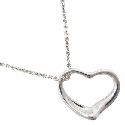Tiffany & Co Open Heart Elsa Peretti 925 Silver Ladies 4.7g Necklace