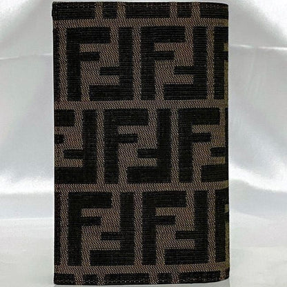 Fendi Bifold Wallet Khaki Brown Zucca 8m0022 Excellent Condition