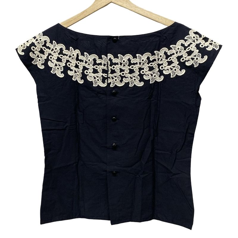 Dior/christian Dior Sleeveless Cut And Sewn Size M Women's - Dark Navy And