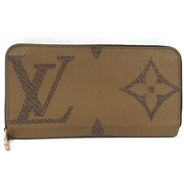 Louis Vuitton Zippy Wallet Round Zipper Long Wallet Monogram Giant Reverse