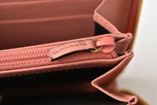 Gucci Wallet Gucci Long Wallet Round Zipper GG Marmont Ribbon Pink 435819 Dlxwj