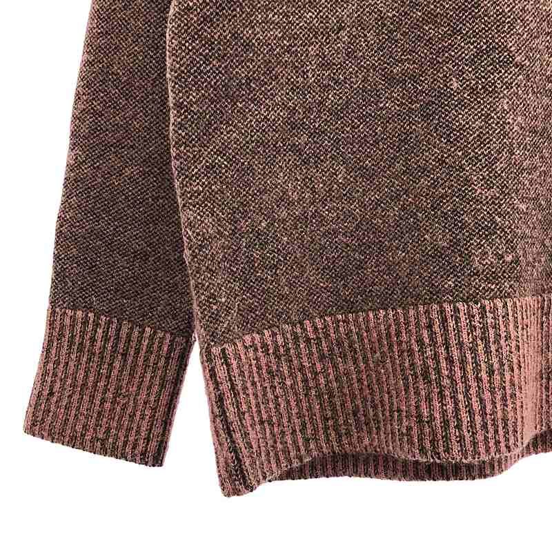 Balenciaga - Wool Turtleneck Knit Pullover - 34 - Pink Black - Women's