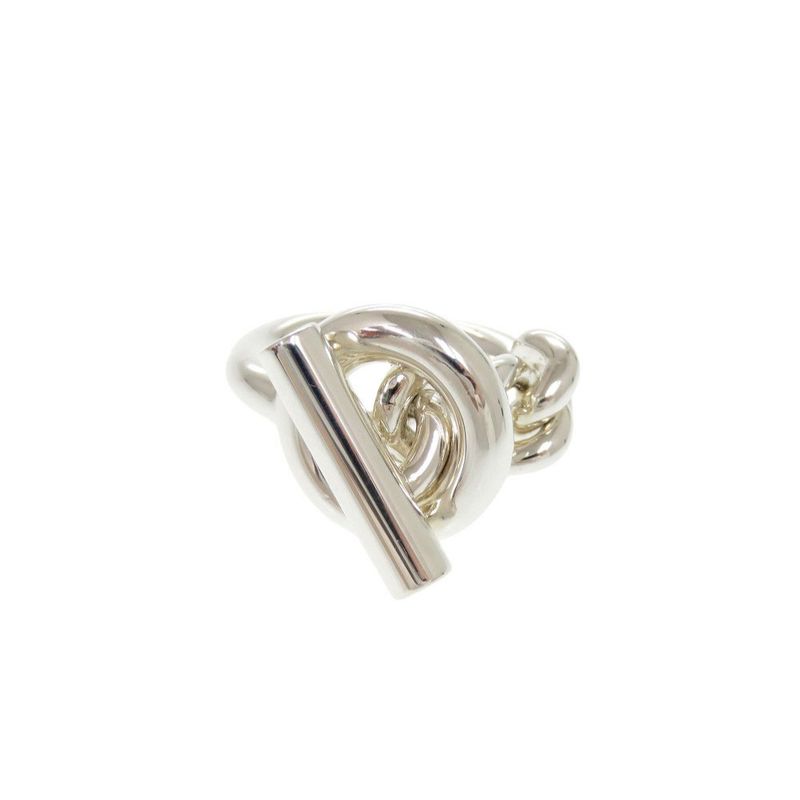 Hermes Croisette Size 55 Silver 925 Ring 0136 Hermes