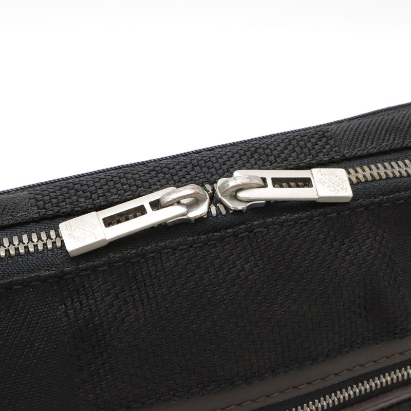 Louis Vuitton Damier Geant Arche Body Bag Waist Bag Hip Bag Canvas Noir Black