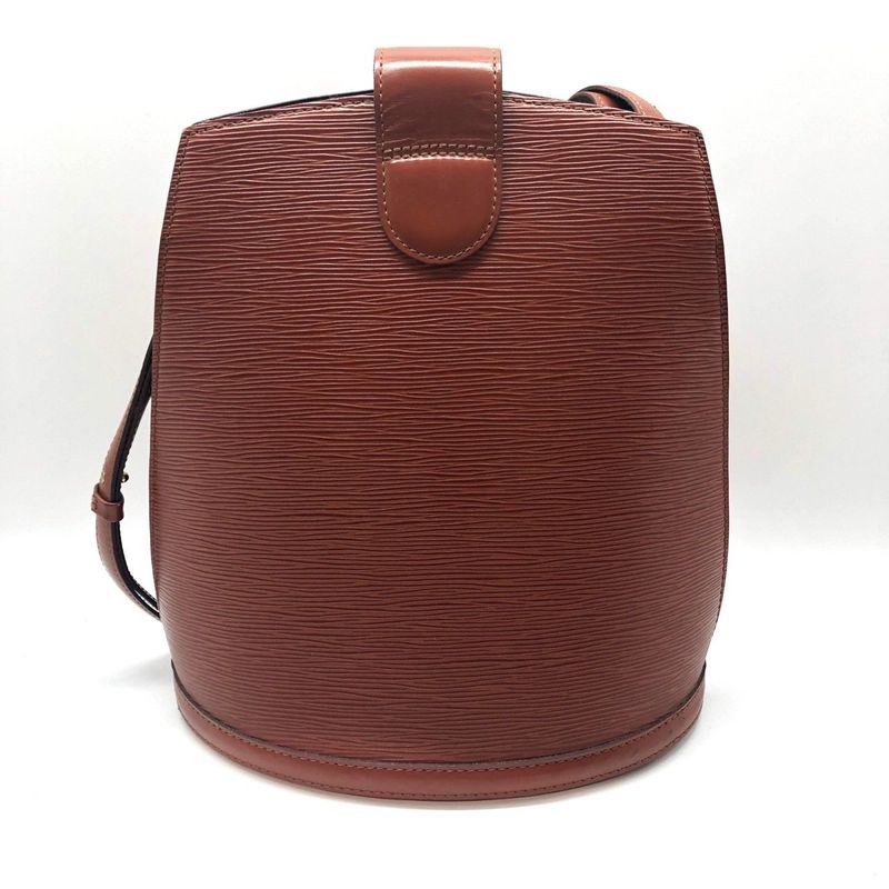 Louis Vuitton Epi Cluny M52253 Shoulder Bag Kenya Brown Ladies Used 005834