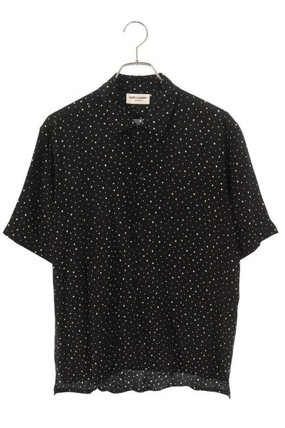 Saint Laurent Paris 531956 Y104v Dotted Short Sleeve Shirt Men 38