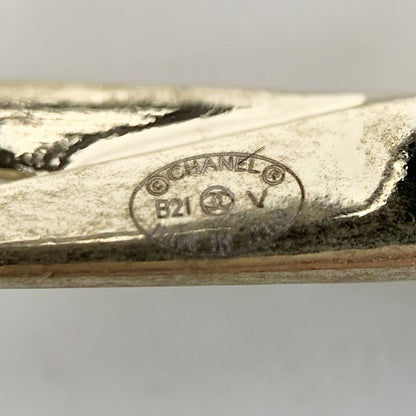 Chanel Scissors Brooch B21v Gold Pin Type