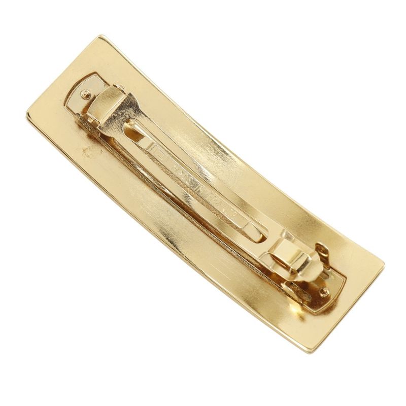 Chanel Logo Gold Plated Women's Barrette