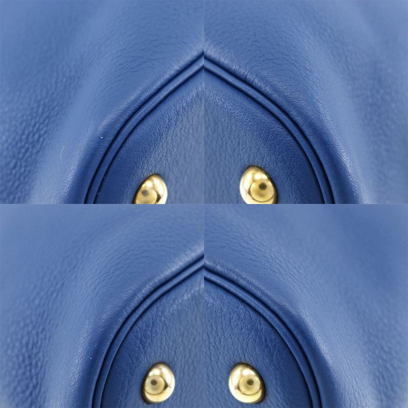 Hermes Bolide 37 G Engraved Taurillon Clemence Blue □G Ladies Handbag