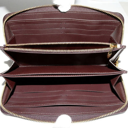 Louis Vuitton Round Zipper Long Wallet With Change Pocket Vernis Amarante Zippy