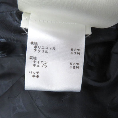 Louis Vuitton 1aglxq 25SS Monogram Leather Patch Fleece Jacket Blouson Navy L