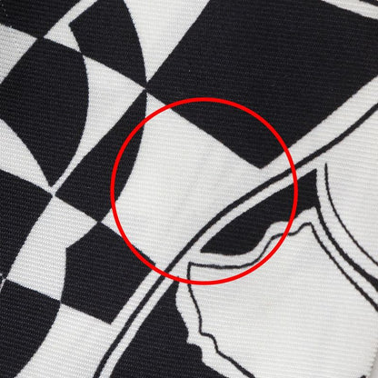 Chanel Chou Chou Coco Mark Logo Ribbon Silk Black/white Women's Other Accessorie