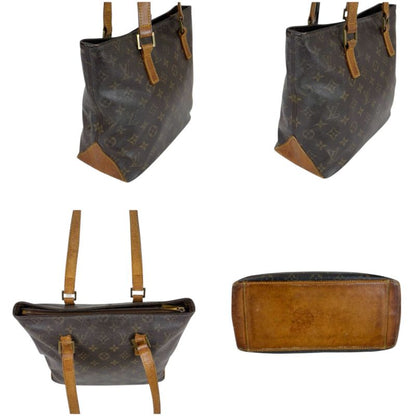 Louis Vuitton Mini Tote Cabas Piano Monogram Leather Brown Shoulder Bag
