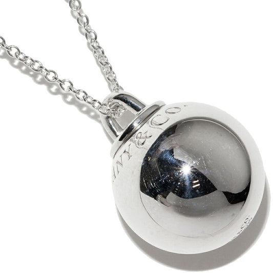 Tiffany & Co Pendant Necklace SV Hardware Ball Pendant Necklace 19mm (075in)