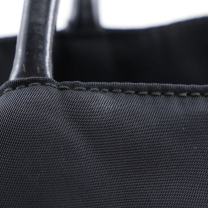 Prada Nylon And Enamel Black Women's Tote Bag