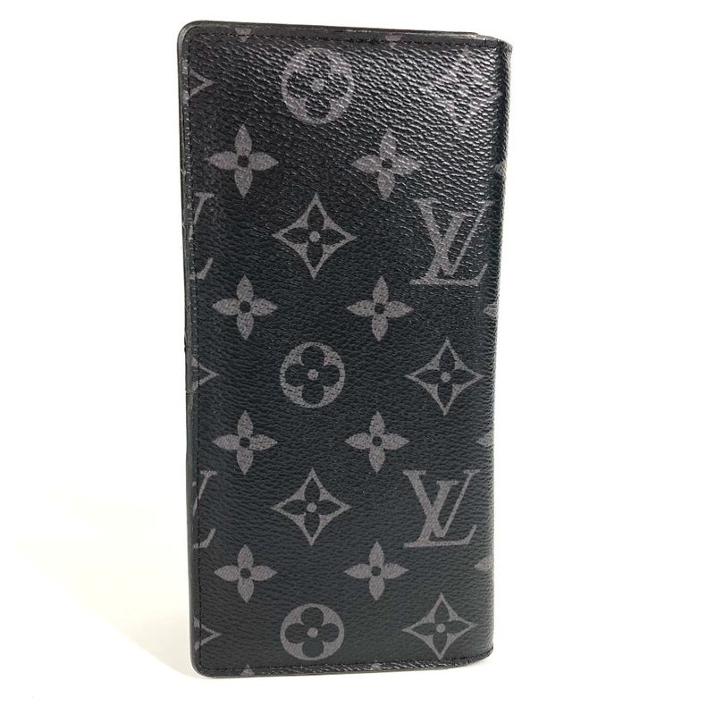 Louis Vuitton Long Wallet Portefeuille Blazer M61697 Monogram Eclipse Canvas