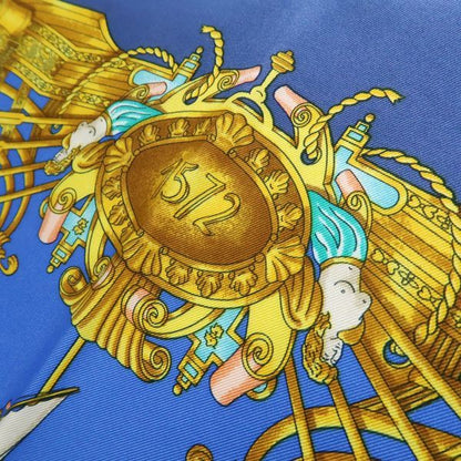 Hermes 90 Voiles De Lumiere Sailing Ship Of Light Blue Ship Silk Scarf Box