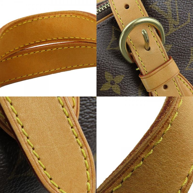 Louis Vuitton Tote Bag Popincourt O M40007 Monogram Nubuck Brown Gold Hardware