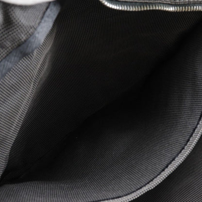 Hermes Yale Line Tote MM Nylon Canvas Gray Unisex Handbag