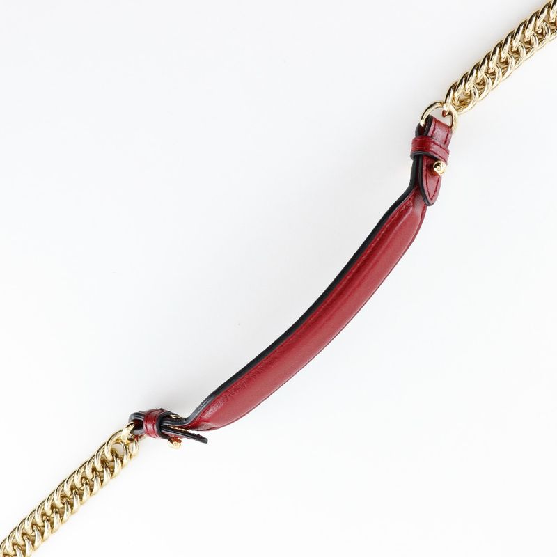 Fendi Mini Canai 8m0381 A417 Calf Red Ladies Shoulder Bag