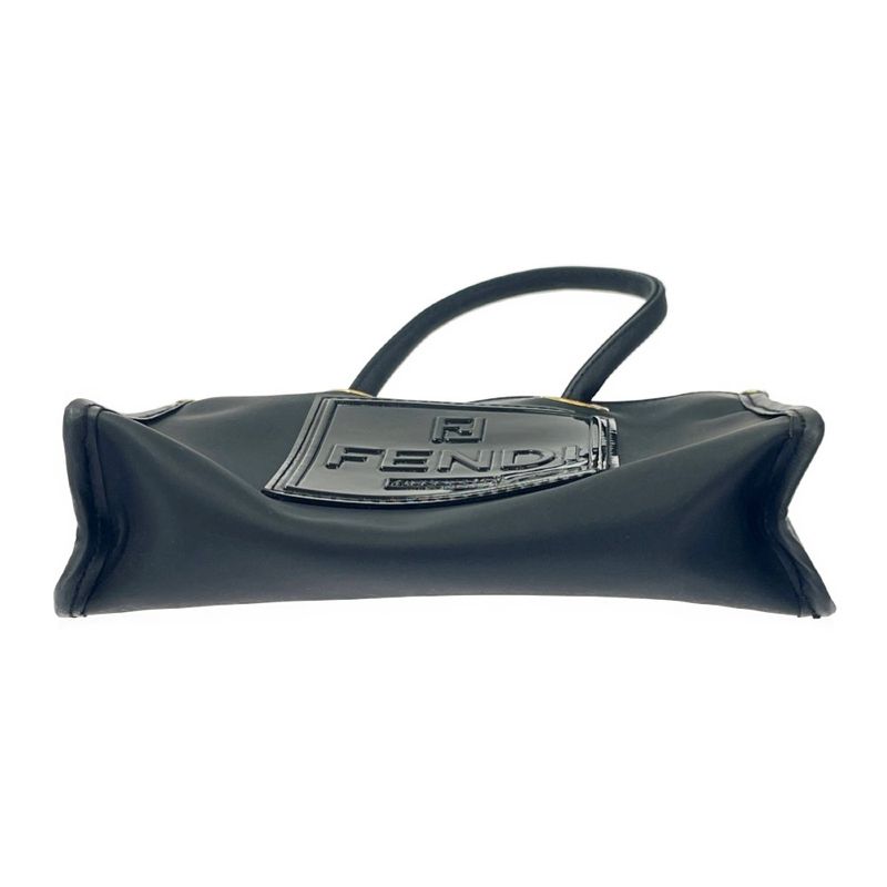 Fendi Enamel Mini Handbag Black 392005 Handbag