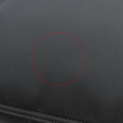 Gucci Tote Bag Logo Large Nylon Black Silver Hardware Shoulder Travel Bag