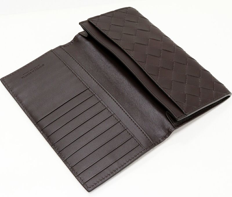 Bottega Veneta Long Wallet Without Coin Purse Intrecciato Long Wallet Calf