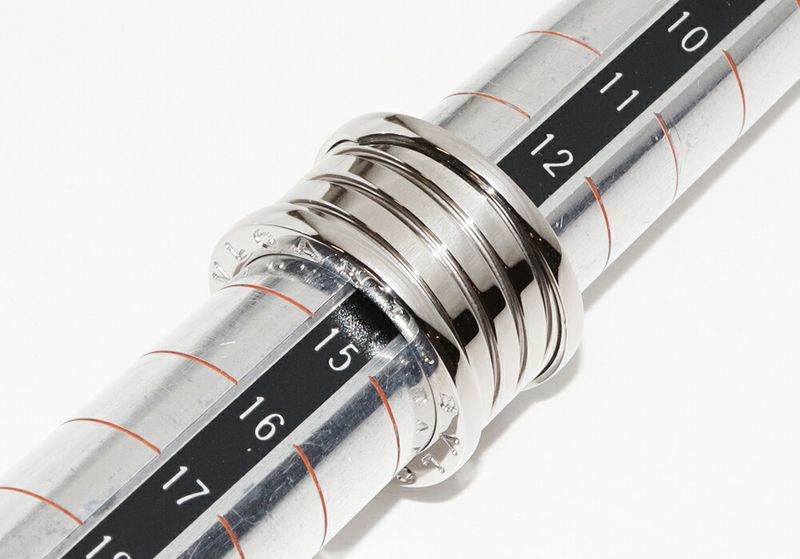 Bulgari Ring 18K White Gold Bzero1 Ring 5 Bands "XX Anniversary" 20th Anniversar