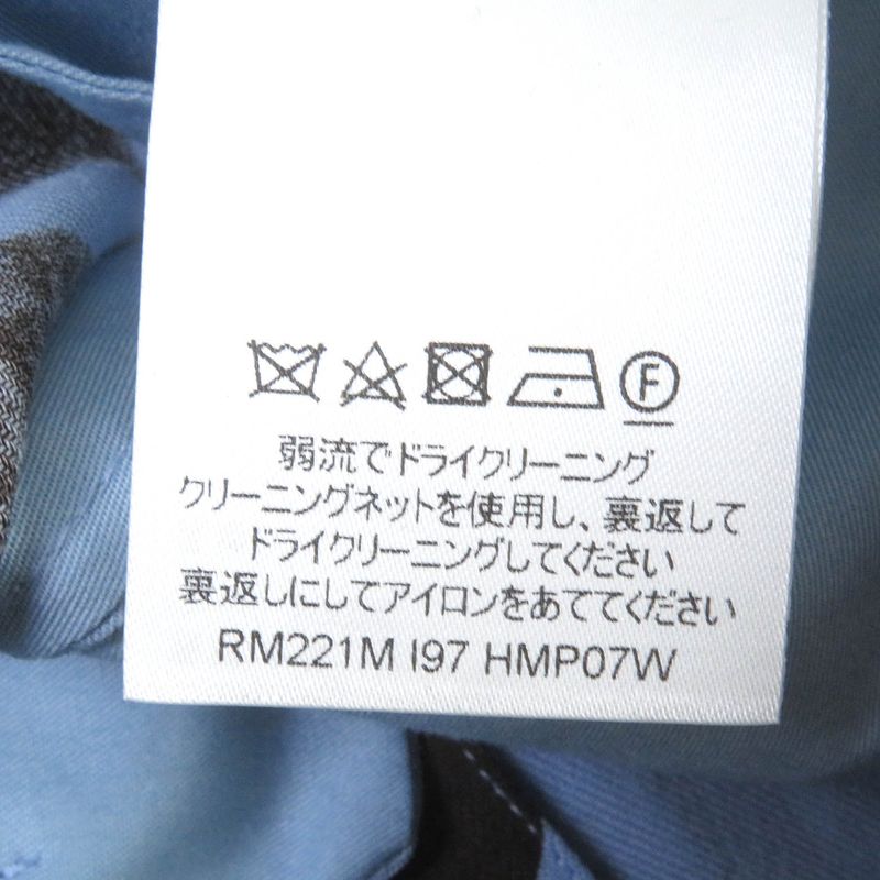 Louis Vuitton 22SS 100% Wool Monogram Flower Pleated Shorts Light Blue 38 Made