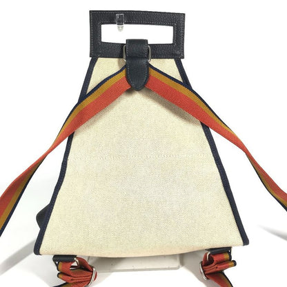 Hermes Backpack Sac Backpack Toile Ashe Beige
