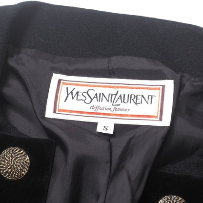 YVES Saint Laurent Yves Saint Laurent Vintage Jacket Size S No Collar Jacket